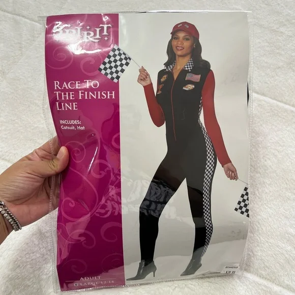 Spirit Racing-Inspired Black and Red Jumpsuit size L - Picture 5 of 10